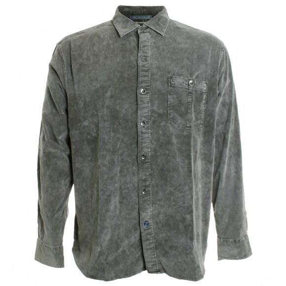 NEW TOMMY BAHAMA men's coastline cord sun fade shirt in noble